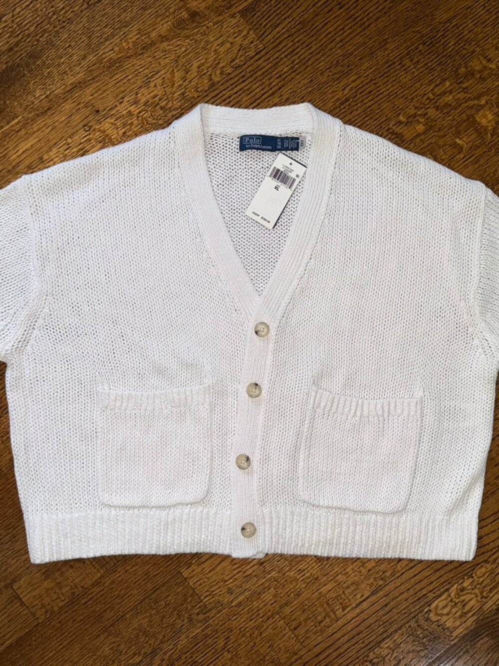 NWT Polo Ralph Lauren Linen V-Neck Cardigan